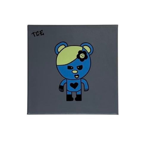 Blue Bear 8x8 Canvas